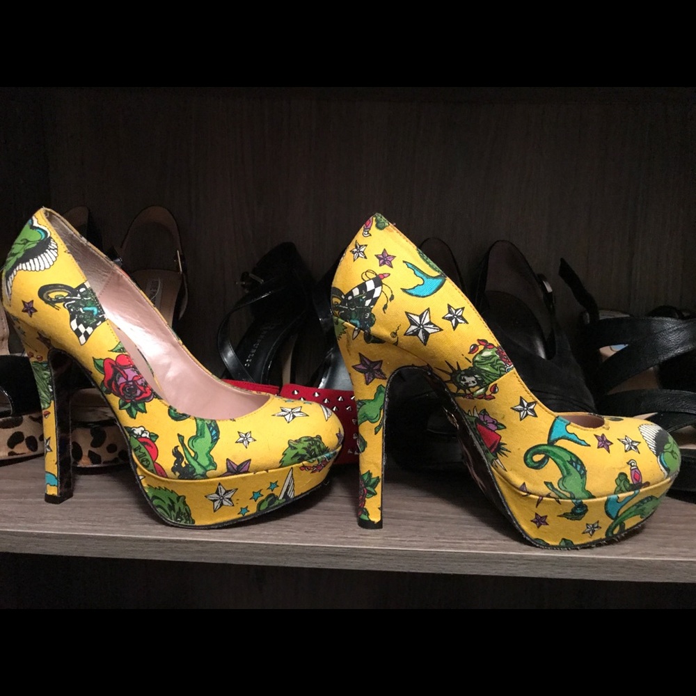 Betsey Johnson tattoo heels